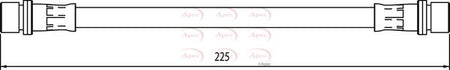 Apec HOS4090 Brake Hose - 1