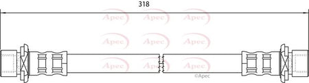 Apec HOS4093 Brake Hose - 1