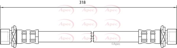Apec HOS4093 Brake Hose - 1