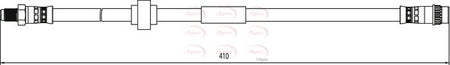 Apec HOS4095 Brake Hose - 1