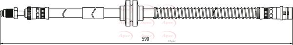 Apec HOS4096 Brake Hose - 1
