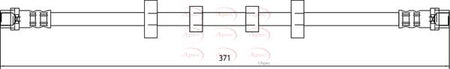 Apec HOS4098 Brake Hose - 1