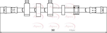 Apec HOS4099 Brake Hose - 1
