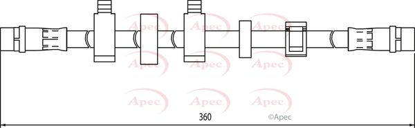 Apec HOS4099 Brake Hose - 1
