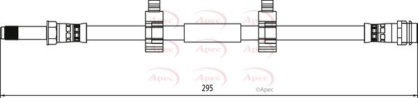 Apec HOS4102 Brake Hose - 1