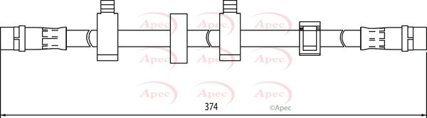Apec HOS4103 Brake Hose - 1