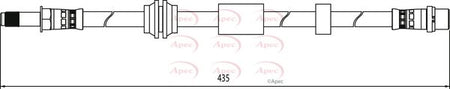 Apec HOS4105 Brake Hose - 1