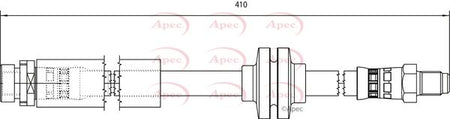 Apec HOS4106 Brake Hose - 1