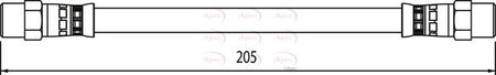 Apec HOS4107 Brake Hose - 1