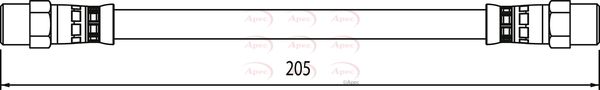 Apec HOS4107 Brake Hose - 1