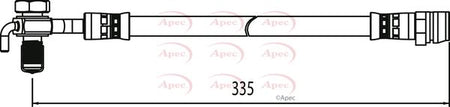 Apec HOS4111 Brake Hose - 1