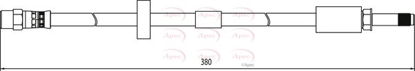 Apec HOS4115 Brake Hose - 1