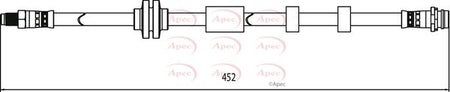 Apec HOS4117 Brake Hose - 1