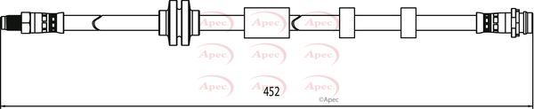 Apec HOS4117 Brake Hose - 1