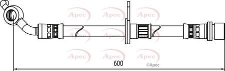 Apec HOS4122 Brake Hose - 1