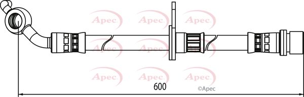 Apec HOS4122 Brake Hose - 1