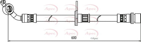 Apec HOS4123 Brake Hose - 1