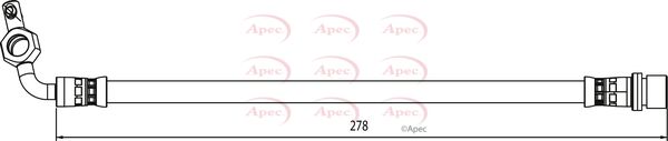 Apec HOS4124 Brake Hose - 1