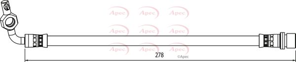 Apec HOS4125 Brake Hose - 1