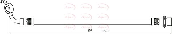 Apec HOS4128 Brake Hose - 1