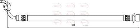 Apec HOS4128 Brake Hose - 1