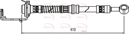 Apec HOS4132 Brake Hose - 1