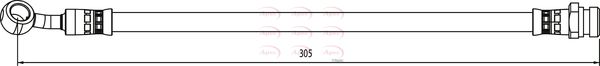 Apec HOS4133 Brake Hose - 1