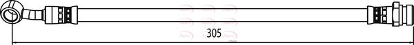 Apec HOS4134 Brake Hose - 1