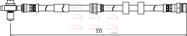 Apec HOS4135 Brake Hose - 1