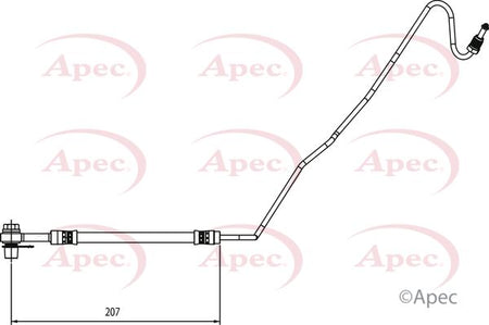 Apec HOS4137 Brake Hose - 1