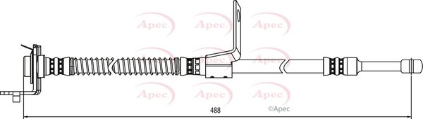 Apec HOS4138 Brake Hose - 1