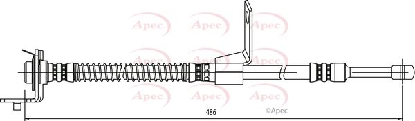 Apec HOS4139 Brake Hose - 1