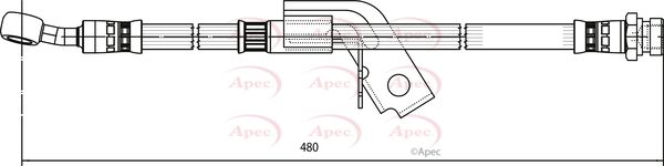 Apec HOS4141 Brake Hose - 1