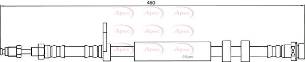 Apec HOS4146 Brake Hose - 1