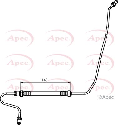 Apec HOS4148 Brake Hose - 1