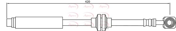 Apec HOS4151 Brake Hose - 1