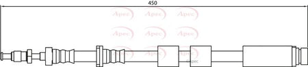 Apec HOS4152 Brake Hose - 1