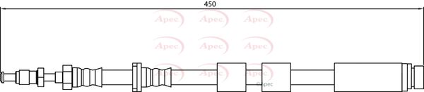 Apec HOS4153 Brake Hose - 1