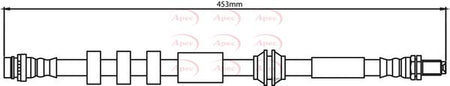 Apec HOS4154 Brake Hose - 1