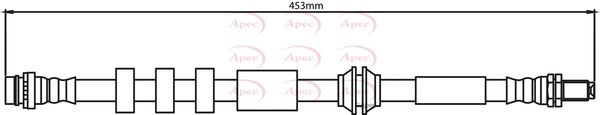 Apec HOS4154 Brake Hose - 1