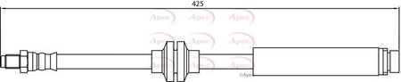 Apec HOS4157 Brake Hose - 1