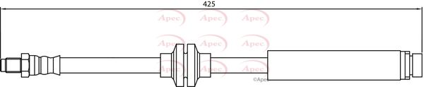 Apec HOS4157 Brake Hose - 1