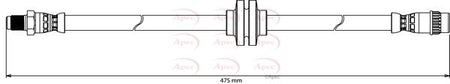 Apec HOS4158 Brake Hose - 1