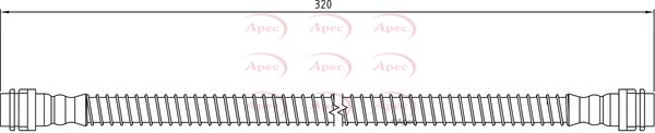 Apec HOS4165 Brake Hose - 1