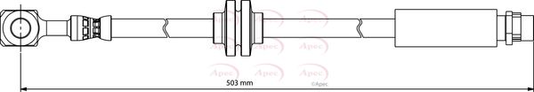 Apec HOS4166 Brake Hose - 1