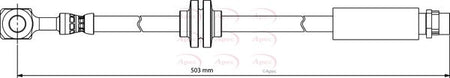 Apec HOS4166 Brake Hose - 1
