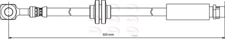 Apec HOS4167 Brake Hose - 1