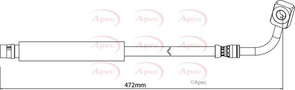 Apec HOS4168 Brake Hose - 1