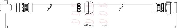 Apec HOS4170 Brake Hose - 1