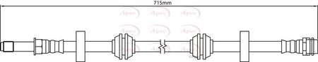 Apec HOS4172 Brake Hose - 1